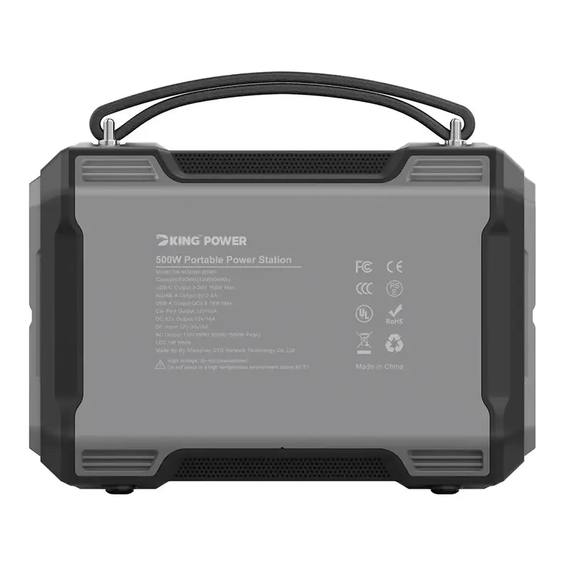 DK-SYD500W-505WH Potable Generator with LED Light Portable Power Station 500W for Solar Panel for Camping and Outdoor Travel RV