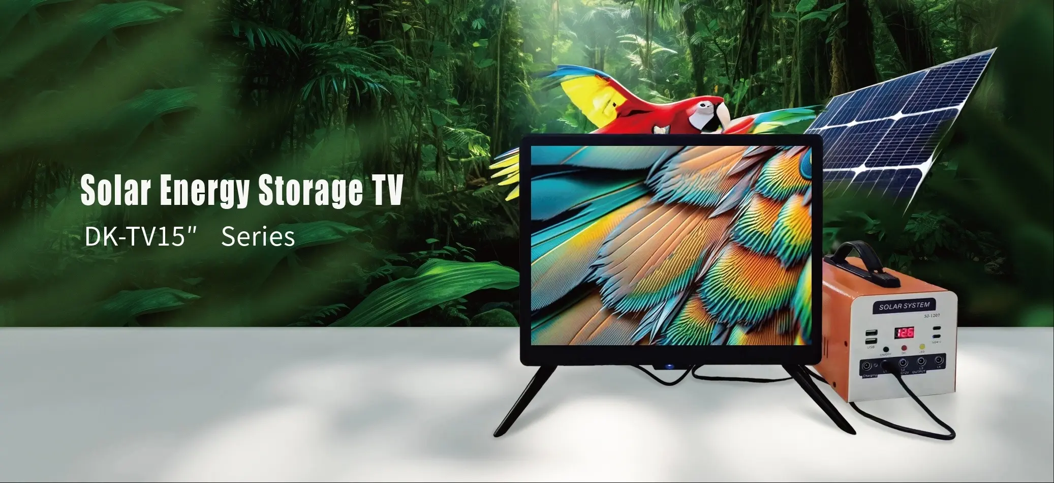 Details of Solar Power 15″LCD TV Set 1